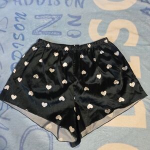 Dark Green Heart Shorts